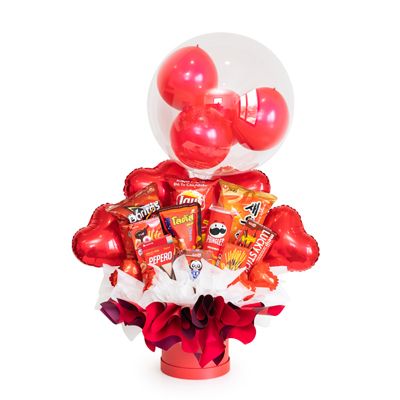 Quà Tặng Sinh Nhật - Flower Chocolate Balloon Bouquet