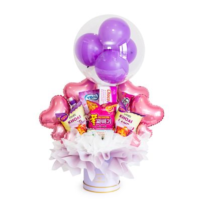 Quà Tặng Sinh Nhật - Flower Chocolate Balloon Bouquet